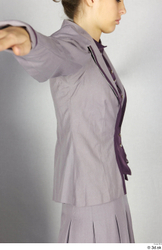 Upper Body Woman White Vest Jacket Costume photo references